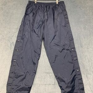 VTG 90s JCPenney USA Olympic Team Track Pants Mens XL 40-42 Blue Snap Breakaway